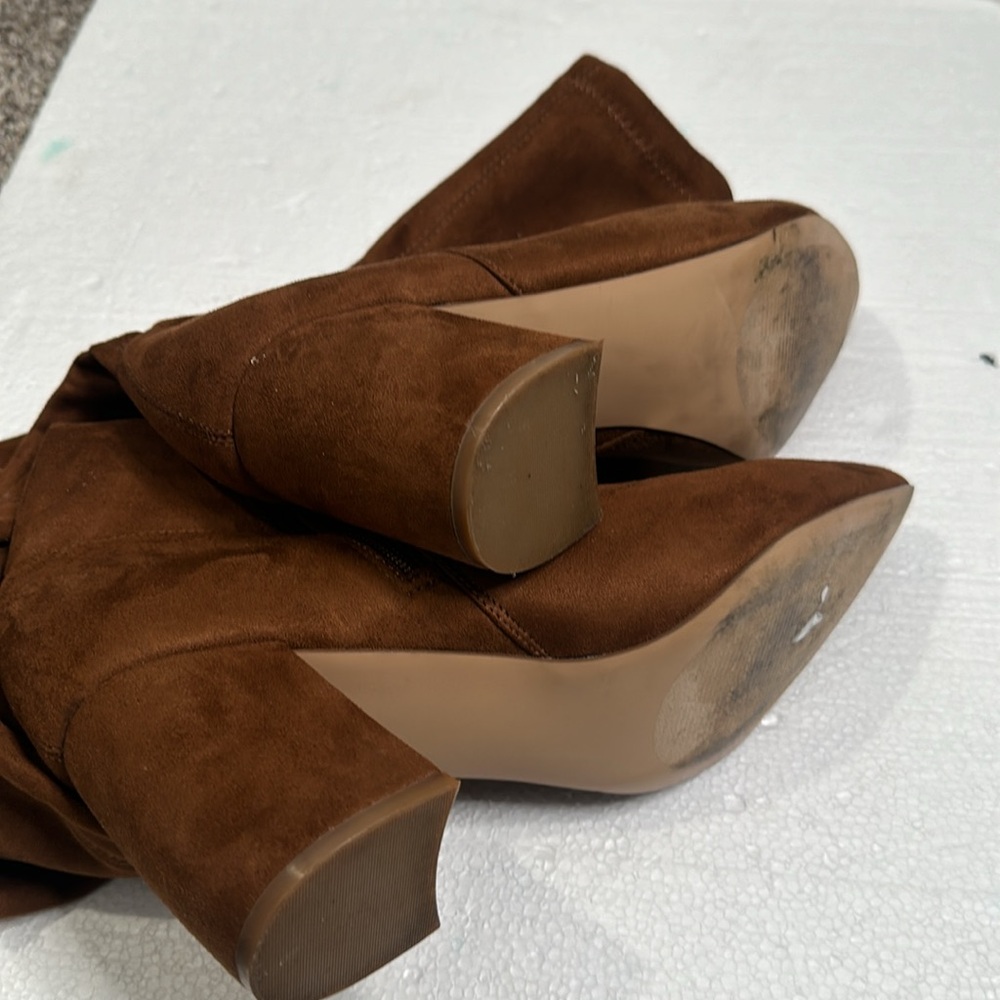Steve Madden brown faux suede over the knee boot size 10 - Picture 8 of 13